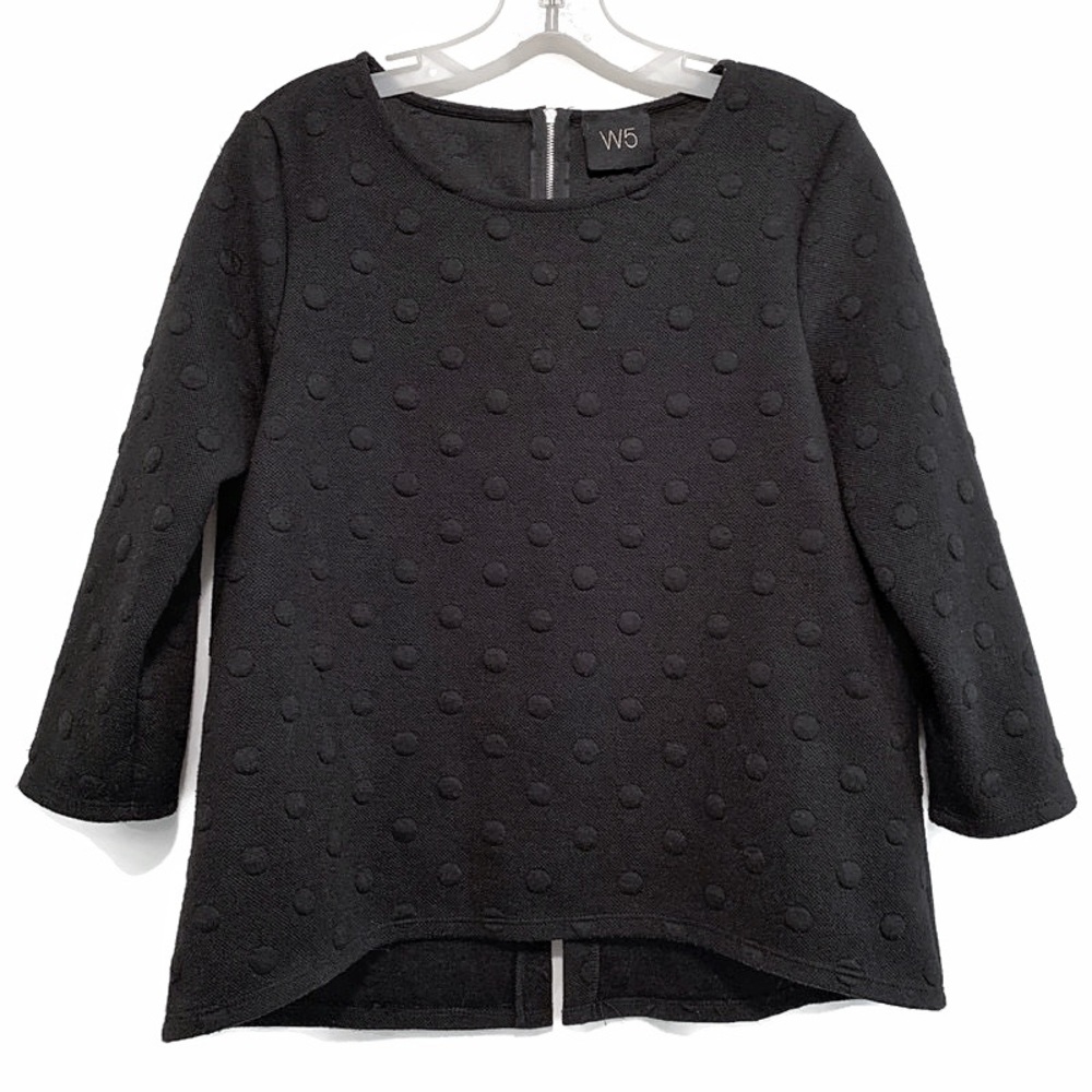 Anthropologie W5 Debby Polka Dot Jacquard Sweater